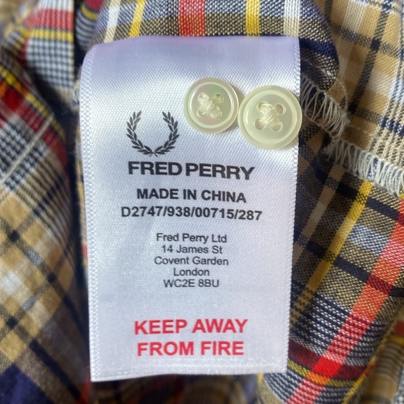 Fred Perry | Tartan Linen blend Shirt Dress - Picture 5 of 8